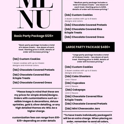 Party Packages 🎉