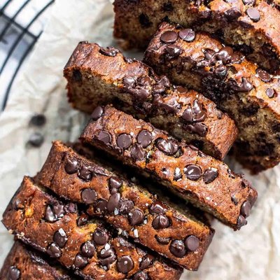 Whole Loaf Banana Bread With Chocolate Chips