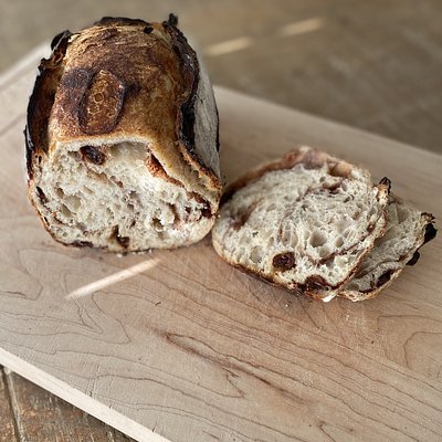 Organic Cinnamon Raisin Sourdough Loaf