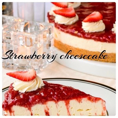 Strawberry Cheesecake 10 Inch 