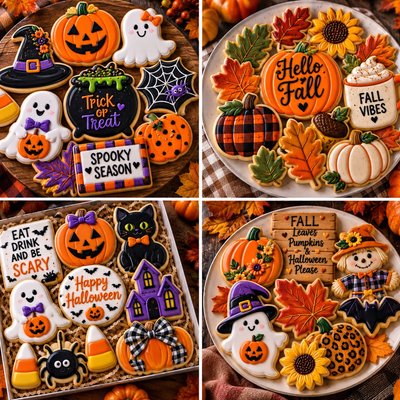 Halloween Sugar Cookies Set Dozen 