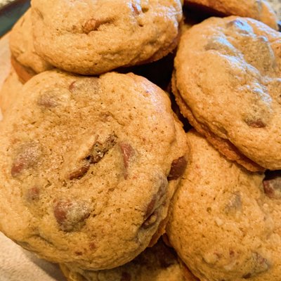 Vegan Eggless Chocolate Chip Butter Pecan