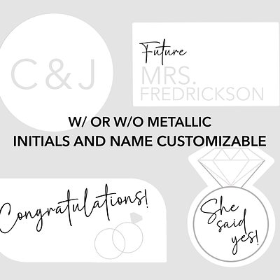 Future Mrs. Engagement/Wedding- No Metallic