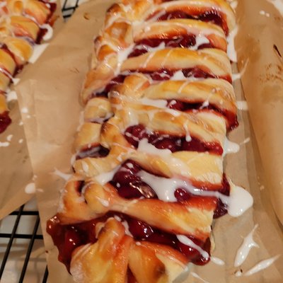 Nanny's Sourdough Cherry Braid