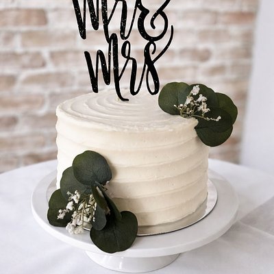 Single Tier Wedding Cake