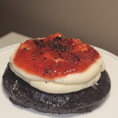 Chocolate Strawberry Cheesecake Cookie 