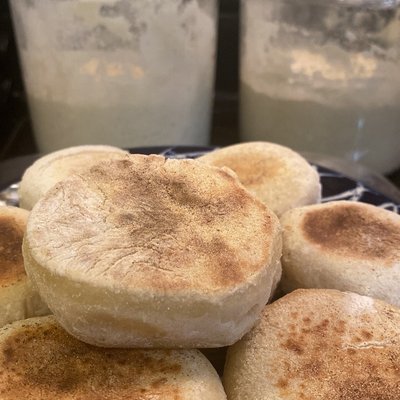 Sourdough English Muffins 