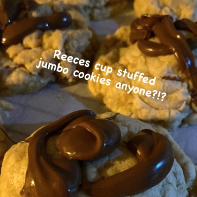 Reeces Cup Stuffed Cookies 