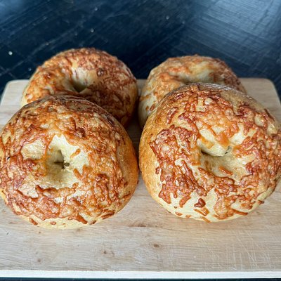 Asiago & Parmesan Cheese Bagels- 6 Pack