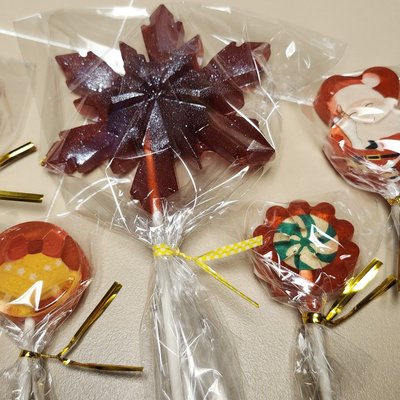 Homemade Giant Snowflake Lollipops