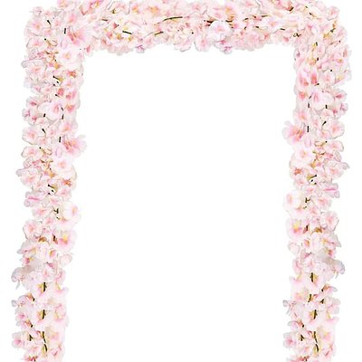 10 Pcs 70.9in Cherry Blossom Flowers 