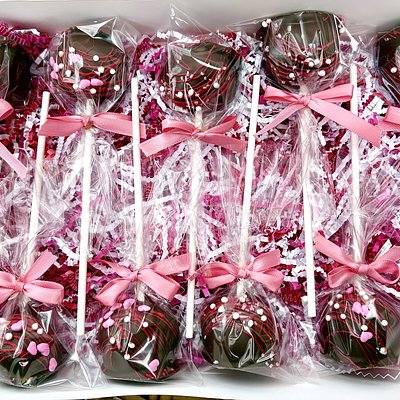 Chocolate-Coated Cake Pops 