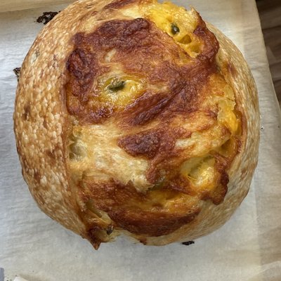 Large Sourdough Cheddar Jalapeño Loaf 