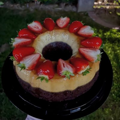 8inch chocolate Flan 