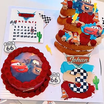 4” Bento & 6” Number Cake 