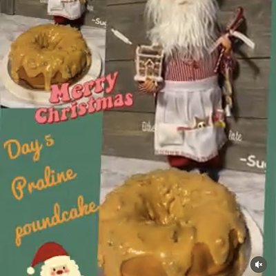 8 In Praline Covered Pound Cake