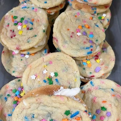 Sugar Cookies Star Sandwiches 