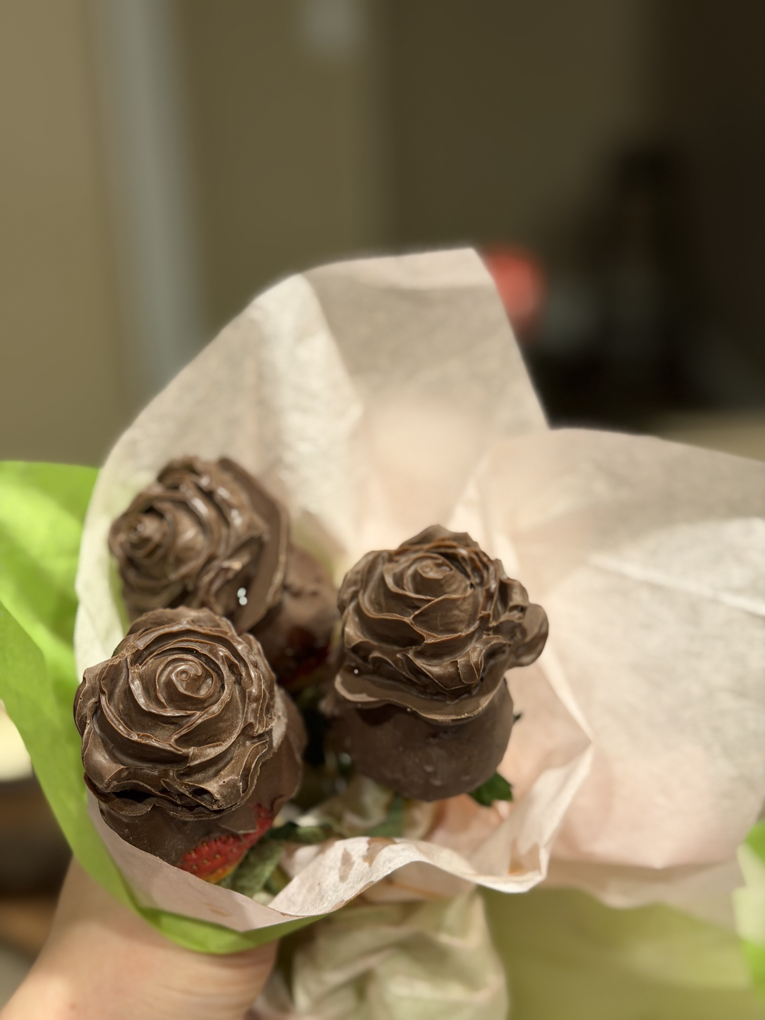 Chocolate Covered Strawberry Roses