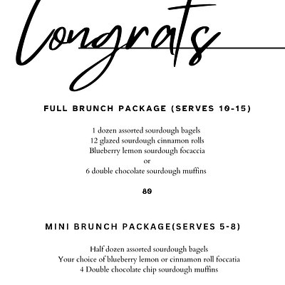 Mini Brunch Package (5-8 People)