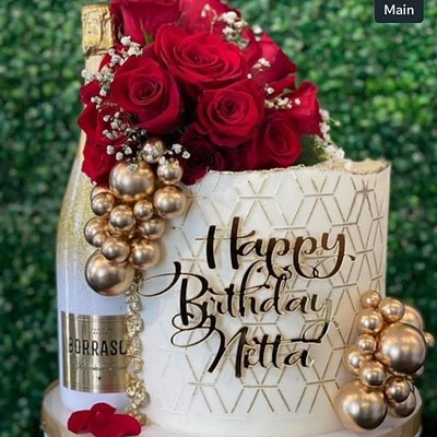 Happy Birthday Topper W/ Name