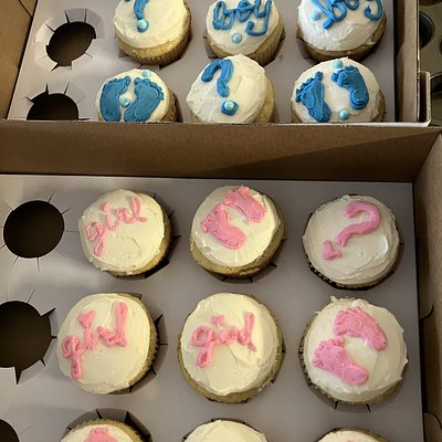 Gender Reveal Cupcakes 