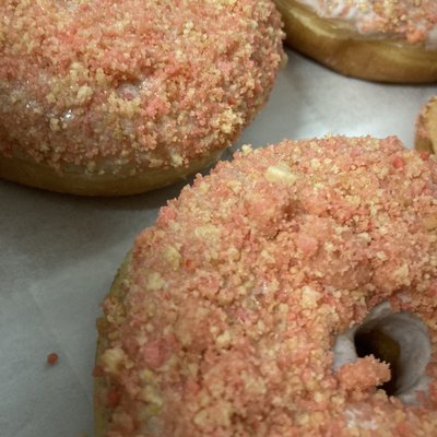 Strawberry Crunch Raised Donut 