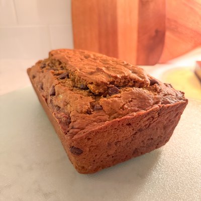 Pumpkin Chocolate Chip Banana Bread 