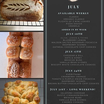 July Menu