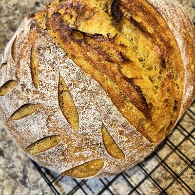 Pumpkin Spice Sourdough Loaf