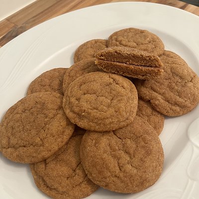 Brown Butter Pumpkin Snickerdoodle Cookies