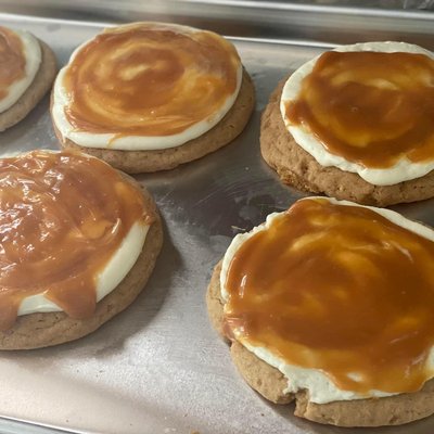 Jumbo Caramel Cheesecake Cookies