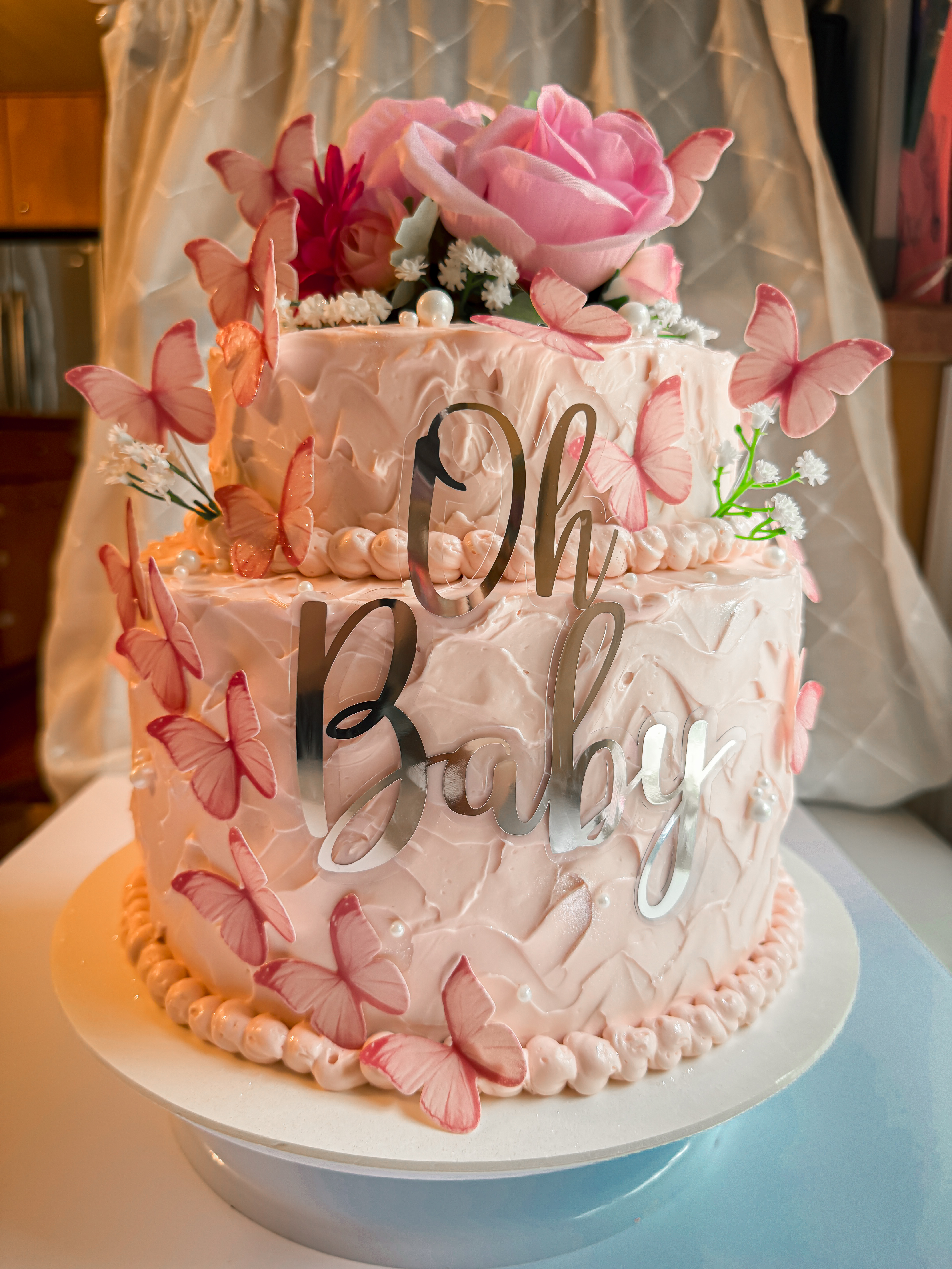 Two tier 3 Layer Cake 