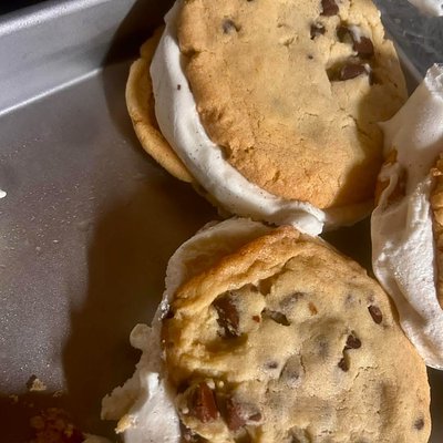 Chocolate Chip Ice Cream Cookie Sandwich 