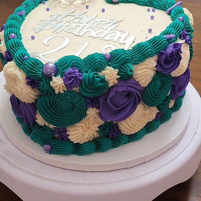 8 Inch ❤️ Floral & Crown