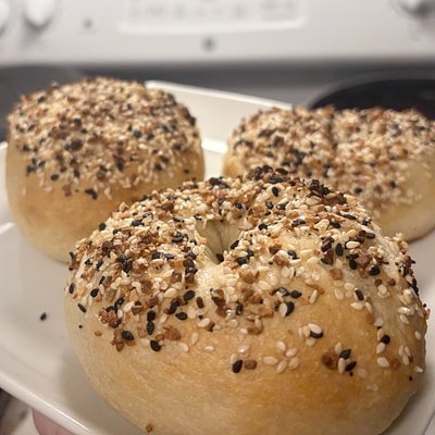 6 Everything Bagels 