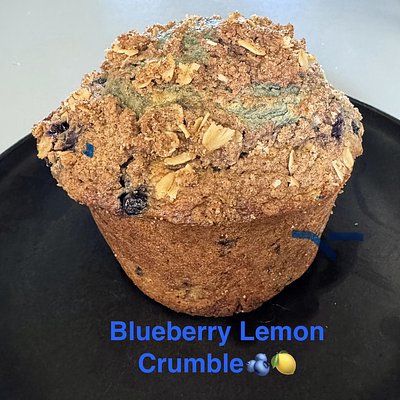 4-Pack Blueberry Lemon Crumble Muffins 