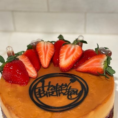 Crimson Velvet Flan 