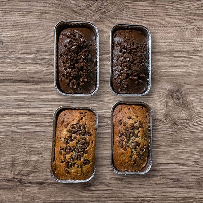 Small Double Chocolate Banana Bread 