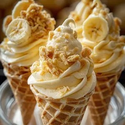 Banana Pudding Cheesecake Cones