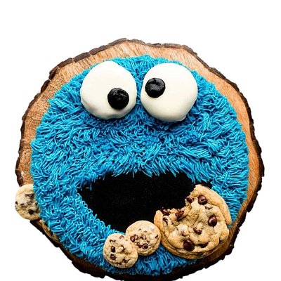 Cookie Monster Cookie Cake