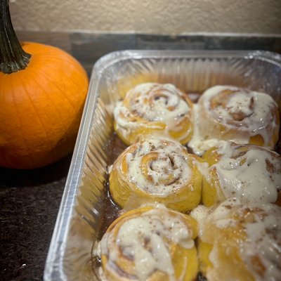 Pumpkin Cinnamon Rolls