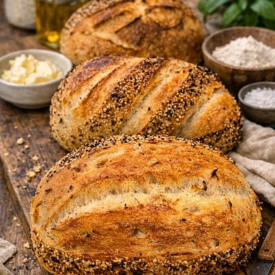 🌾It’s Everything – Everything Bagel Sourdough