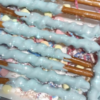 Chocolate Covered Caramel Pretzels Rod