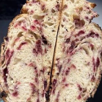 Raspberry White Chocolate Loaf