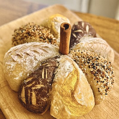 Pumpkin Shaped Sourdough 