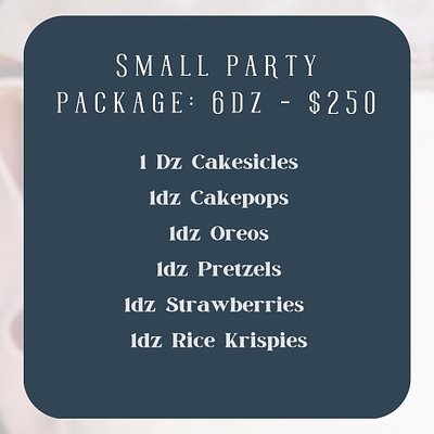 Small Party Package - 6 Dozen