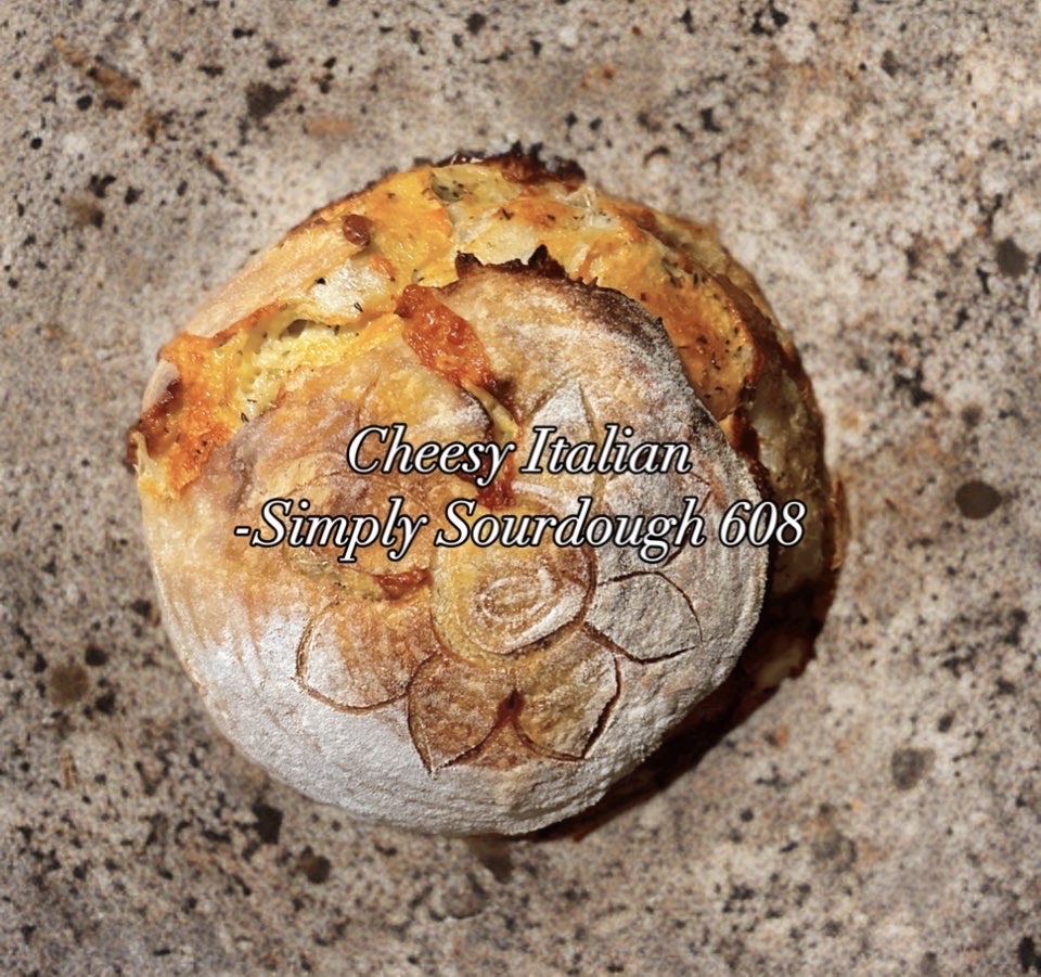 Regular Cheesy Italian Sourdough Loaf