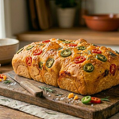 Jalapeño Cheddar Focaccia 