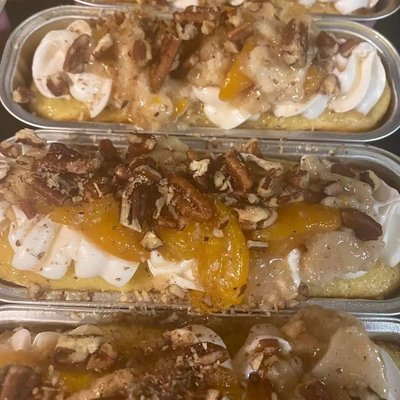 Peach Cake Loaf Tins