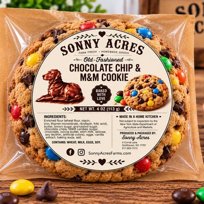 Jumbo Chocolate Chip M&M Cookie 